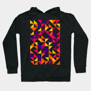 Popular Geometric Colourful Triangle Pattern Hoodie